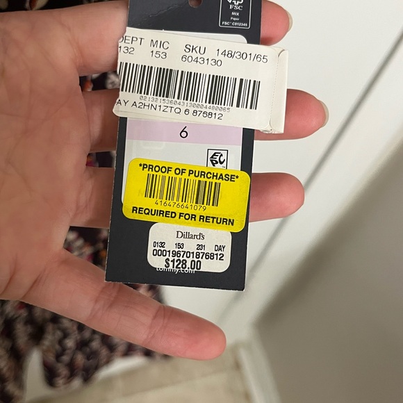 Tommy Hilfiger Multicolor Floral Long Sleeve Dress - Picture 5 of 8